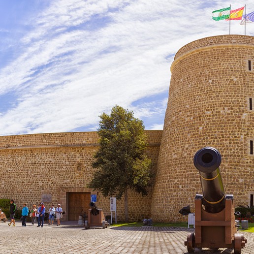 Castillo de Santa Ana en Roquetas de Mar