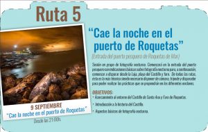 ruta 5 cae la noche en el puerto de roquetas