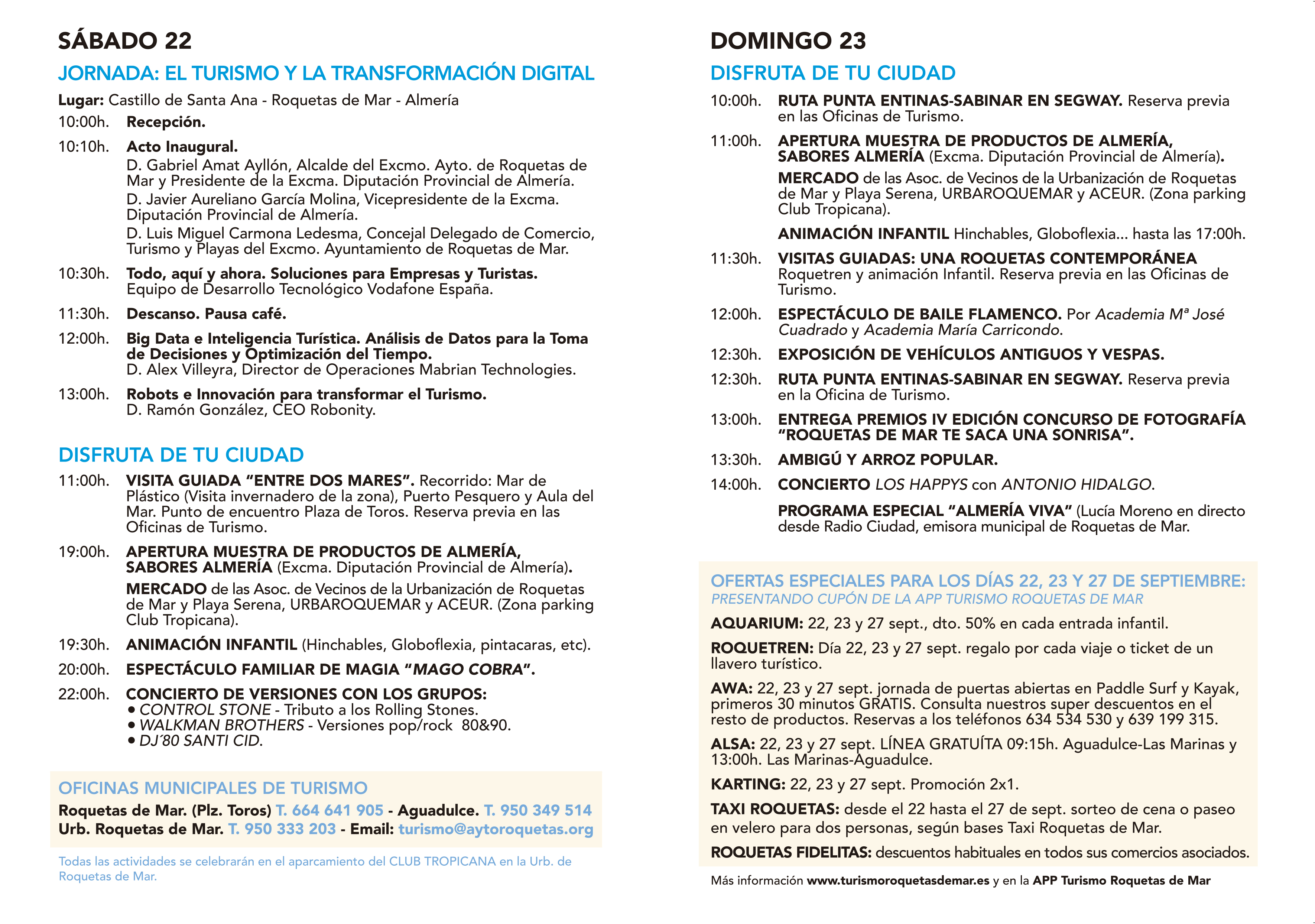 actividades dia mundial del turismo