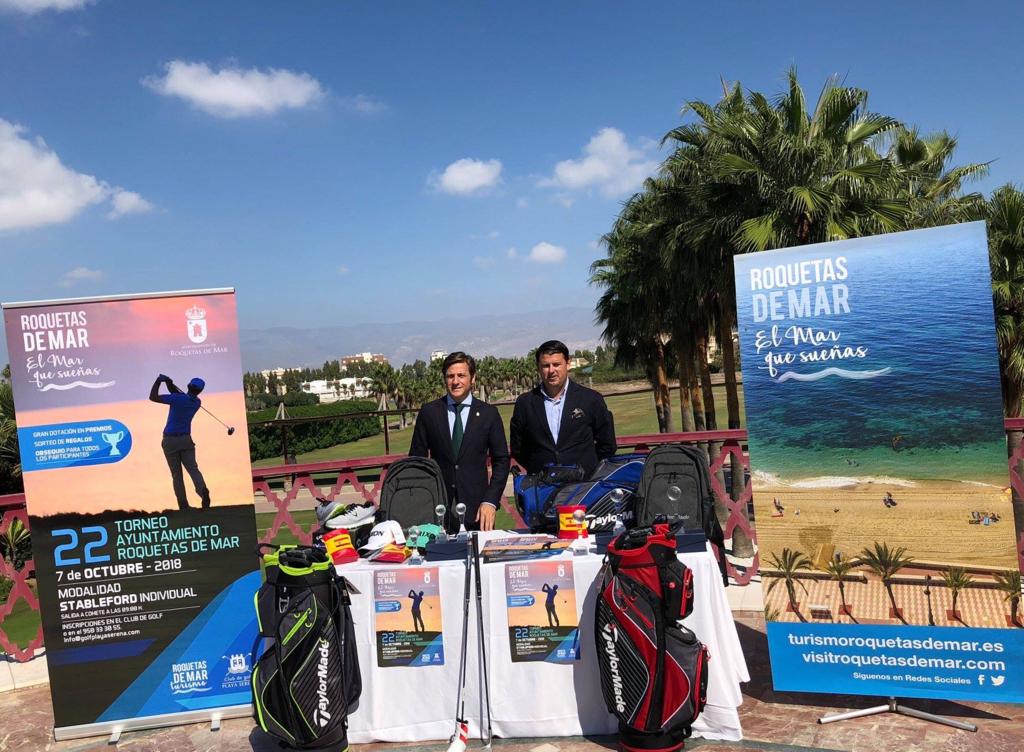 El XXII Torneo de Golf Ayuntamiento de Roquetas de Mar, “Roquetas de Mar, el mar que sueñas” se hace grande.