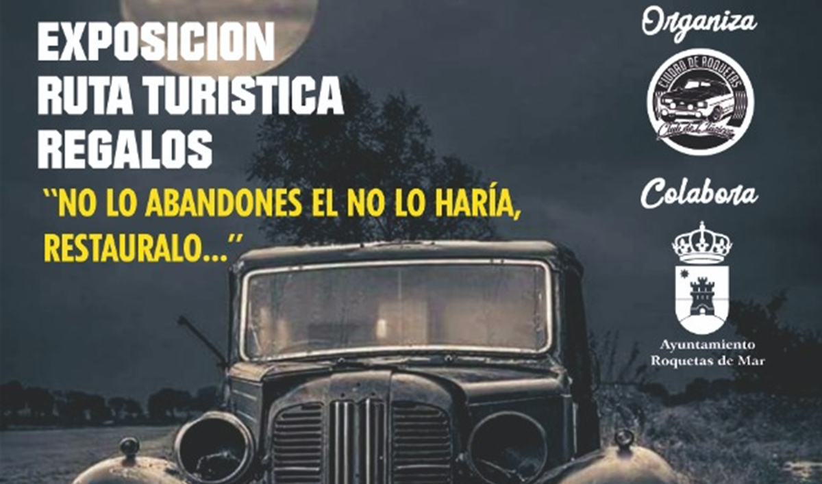 Concentración coches clásicos ciudad de Roquetas de Mar