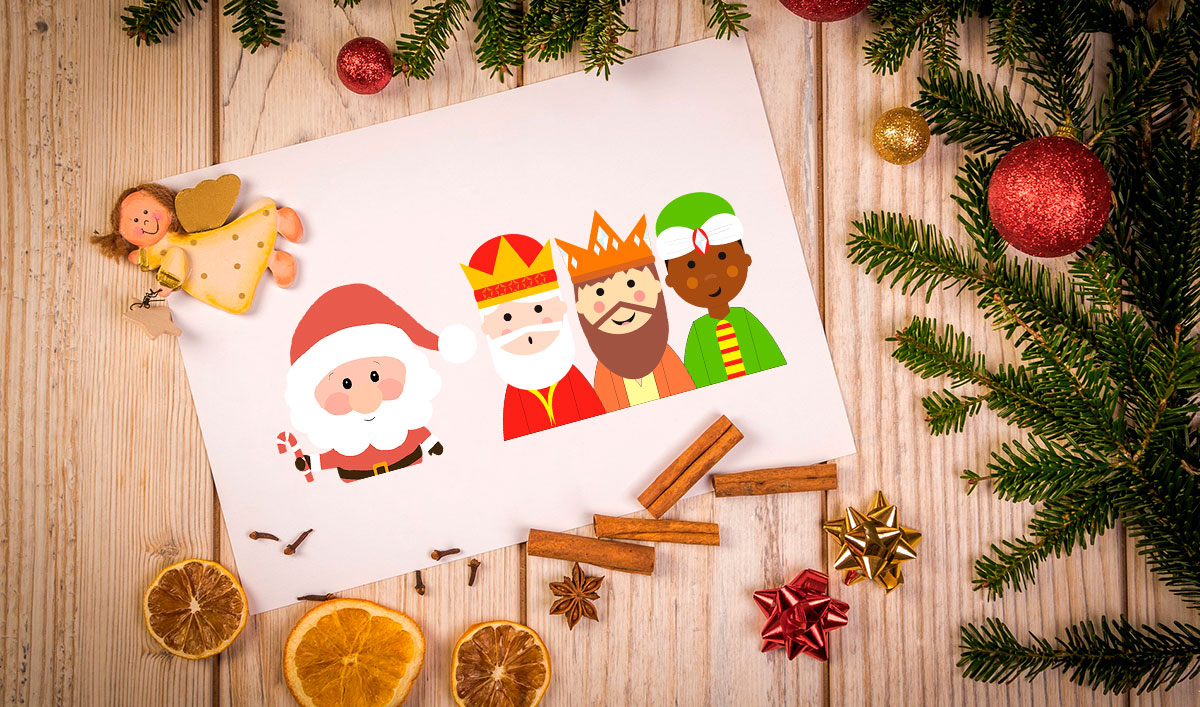 Conoce a Papa Noel y los Reyes Magos