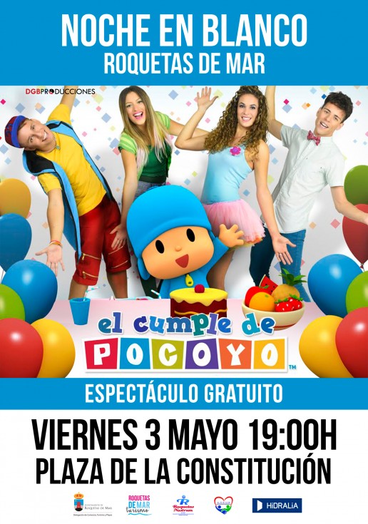 Pocoyo - Noche en blanco - Roquetas de Mar