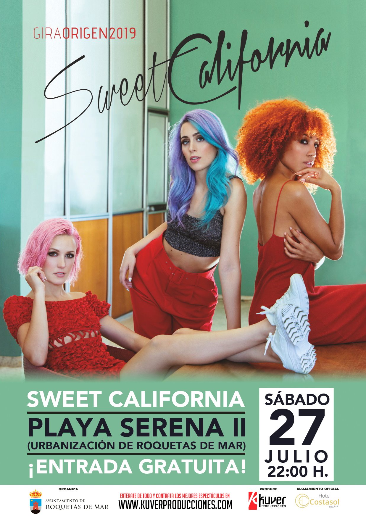 Las reconocidas “Sweet California” actúan mañana sábado en Playa Serena II con entrada libre