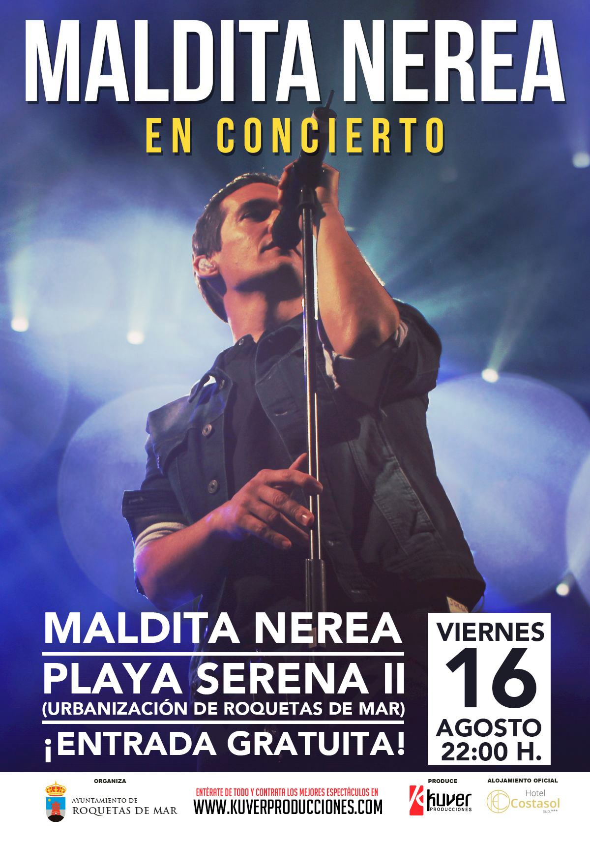 Maldita Nerea cierra el ciclo de conciertos gratuitos de gran formato de A Pie de Calle, mañana en Playa Serena II